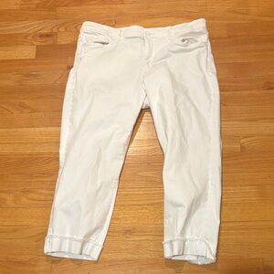 Kut from the Kloth Women’s White Cropped Jeans